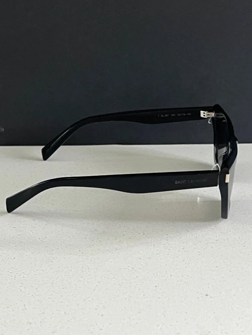 Saint Laurent SL 467 001 Black Dark Grey Lens Cat Eye Women Sunglasses